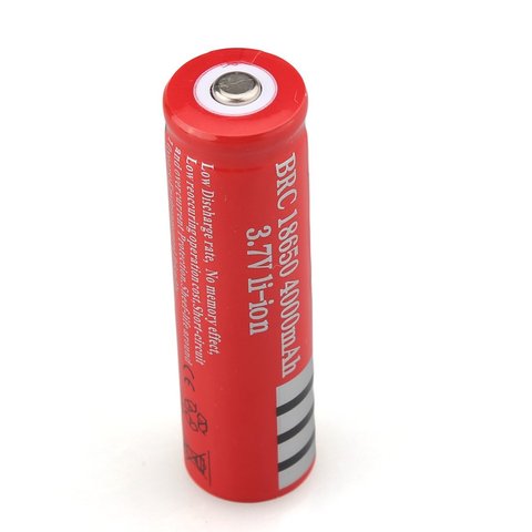4 batteries 3.7V 18650 Li-ion rechargeables 6800 mah