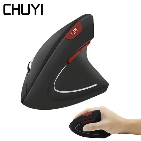 Wireless Gaming Mouse Ergonomic Vertical Mause 1600DPI Optical Designed USB Mice Cool Gamer With MousePad For PC Laptop Computer ► Photo 1/6