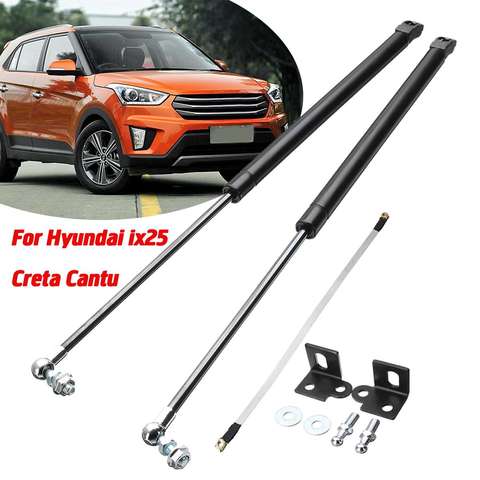 Car Front Bonnet Hood Modify Gas Struts Lift Support Shock Damper Bars For Hyundai ix25 for Creta Cantu Absorber ► Photo 1/6