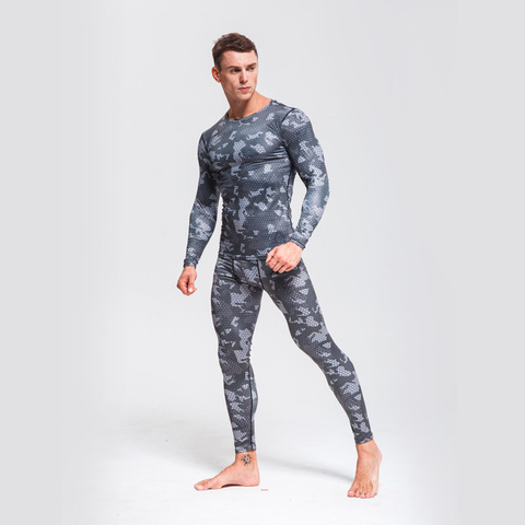 Ski Underwear Set >> Winter Thermal Underwear>> Compression Clothing Running Suit >>Men Thermal Underwear>>Fitness Training Suit ► Photo 1/5