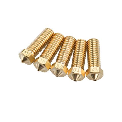 1PC Volcano nozzles 3D printer All metal brass 3D Lengthen extruder nozzle 0.4/0.6/0.8/1.0/1.2mm For 1.75/3mm supplies ► Photo 1/4