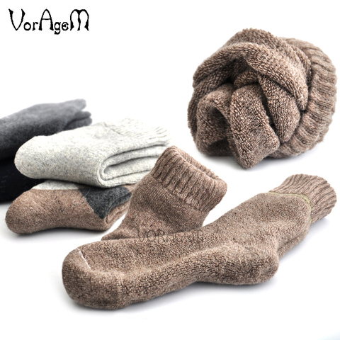 Winter men's Super thick cashmere wool socks high quality classic business brand man socks men's casual socks winter 3pairs=1lot ► Photo 1/6
