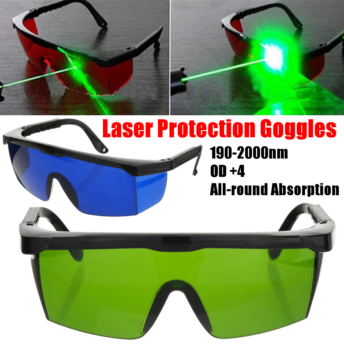 Safety Protection Goggles Laser Safety Glasses Eye Spectacles Protective Glasses 