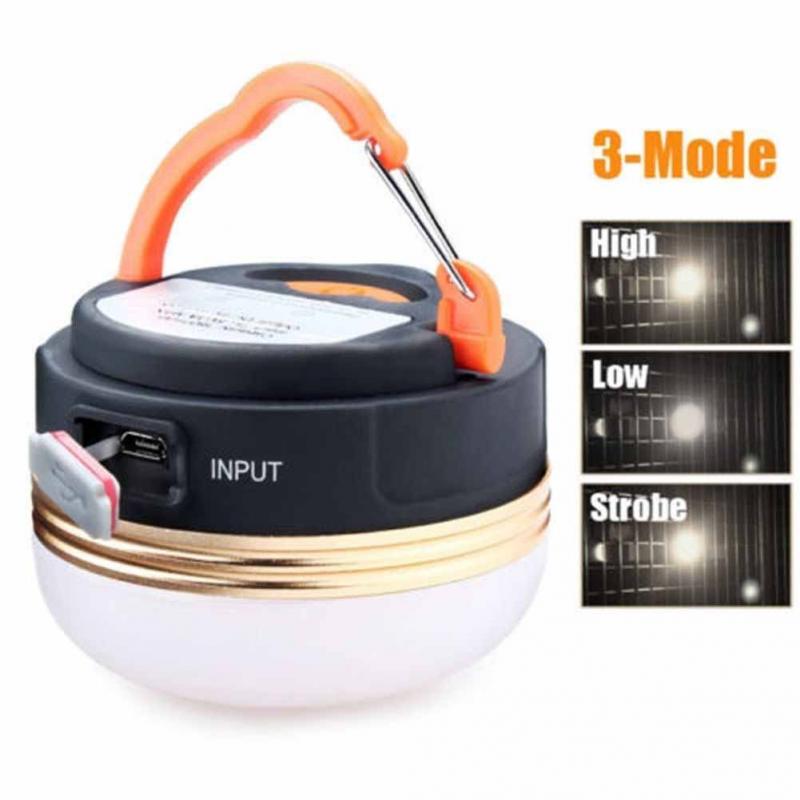 3 Mode USB Charging Camping Lights 5LED Outdoor tents Light Emergency Flashlight for Mobile Phone charging  with Magnet #1025 ► Photo 1/6