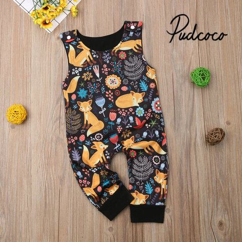 Fox Baby Girl Rompers Fashion Spring Newborn Baby Clothes For Boys Sleeveless 0-18M Kids Jumpsuit Princess Outfits Clothes 2022 ► Photo 1/5