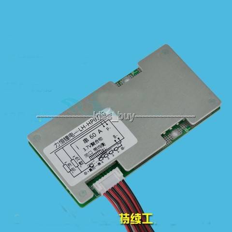 6s 24v Li-ion Lithium Cell 60A 18650 Battery Protection BMS PCM Board with Balance ► Photo 1/6