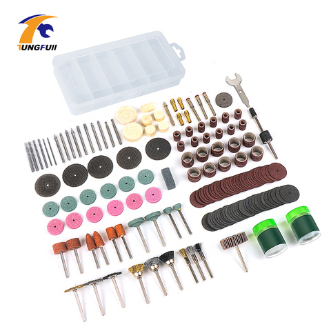 Tungfull 161Pcs Dremel Style Accessories Abrasive Tools Wood Metal Engraving Electric Rotary Tool Accessory for Dremel Bit Set ► Photo 1/6