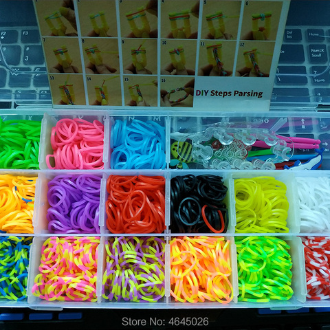 Rubber Bands Loom DIY Weave Box Elastic Bracelet Handicraft Creative Kit  Girls Gift Kids Toys for Children 7 8 10 years Teenage - Price history &  Review, AliExpress Seller - 66 baby Store