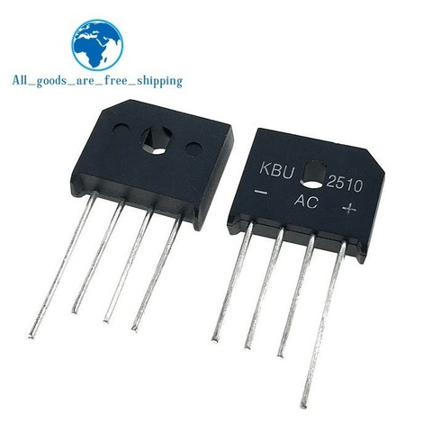 5PCS 25A 1000V diode bridge rectifier KBU2510 ► Photo 1/1