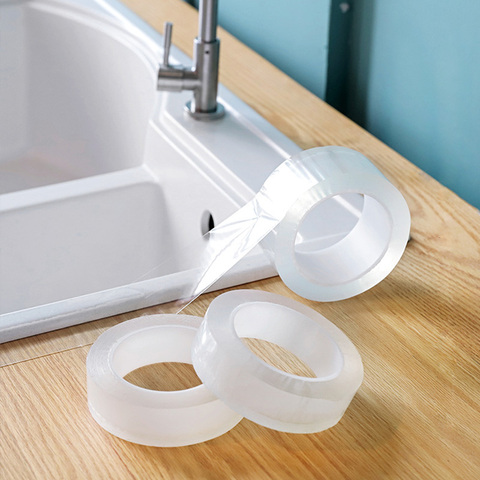 Wall Corner Line Sticker Ceramic Sticker PVC Waterproof Kitchen Tape Bathroom Accessories Self Adhesive Transparent Stickers ► Photo 1/6