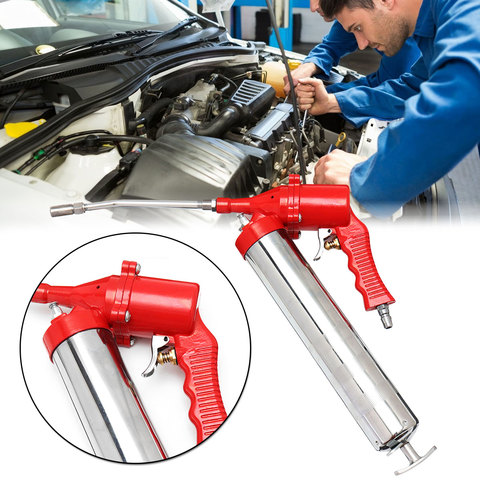 Manual One Hand Grip Air Mini Pneumatic Compressor Pump Grease For Gun Red For SUV truck excavator car ► Photo 1/5