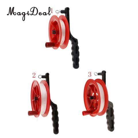 High Quality Outdoor Play Red Fire Kite Grip Reel Winder Wheel Handle Tool W/ Twisted String for Children Kids Adult ► Photo 1/6