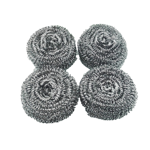 4pcs Stainless Steel Kitchen Sponge For Washing Dishes Scrubbers Cleaning Kitchen Utensil Spiral Scourers Cleaner For Pan Bowl ► Photo 1/6