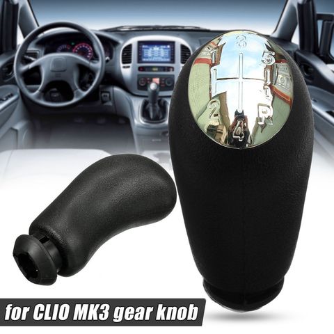 New Black Car Gear Stick Shift Knob For RENAULT CLIO MK3 3 III MEGANE MK2 SCENIC MK2 ► Photo 1/6