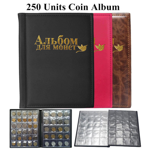 New 250 Units Coin Album for Coins Collection Book Home Decoration Photo Album for Collector Gifts Supplies Coin Holder DropShip ► Photo 1/6