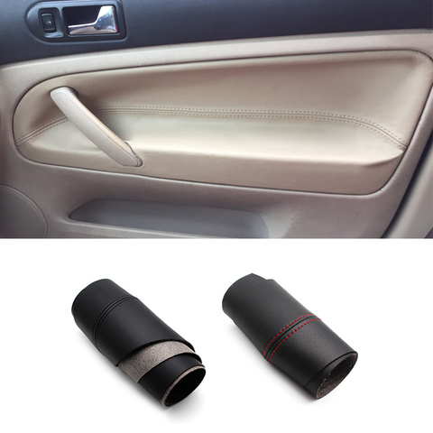 LHD For VW Passat B5 1998 1999 2000 2001 2002 2003 2004 2005 Microfiber Leather Door Armrest Panel Cover Protection Trim ► Photo 1/6