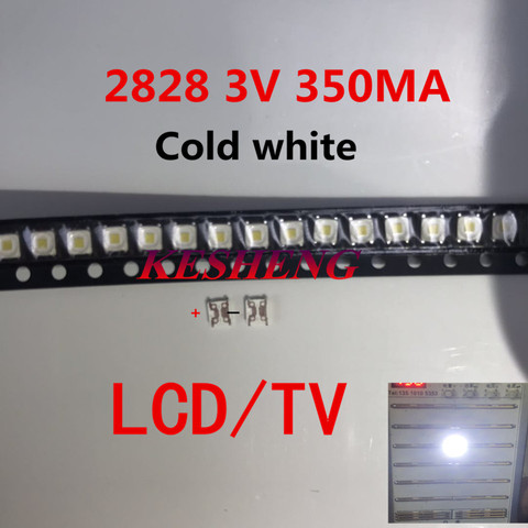 100PCS /Lot SMD LED 3228 3V Cool White 2828 1.5W High Power For SAMSUNG TV Backlight 3255 ► Photo 1/2