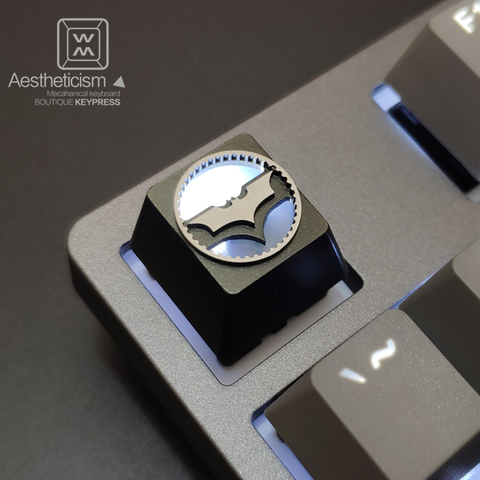 1pc aluminum alloy searchlight key cap Mechanical keyboard backlit keycap R4 Height CNC Anodic oxidation process ► Photo 1/5