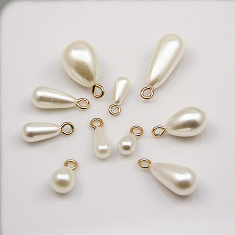 Hand Made Water Drop Pearl Pendants Floating Charms For Jewelry Making Supplies Diy Earrings Bracelets Accessories ► Photo 1/4