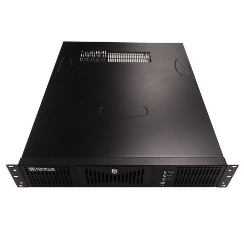 2U industrial equipment case 19 inches rack-mount monitoring server chassis TOP2U530A with lock support large ATX mainboard ► Photo 1/6