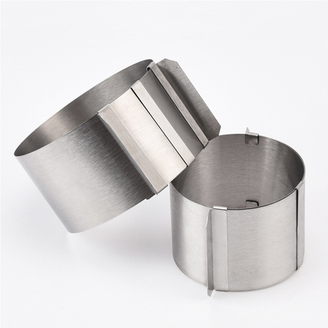 4 Inch Stainless Steel Adjustable Mousse Ring Pastry Decoration Cake Mold Small Round Cake Tool ► Photo 1/6