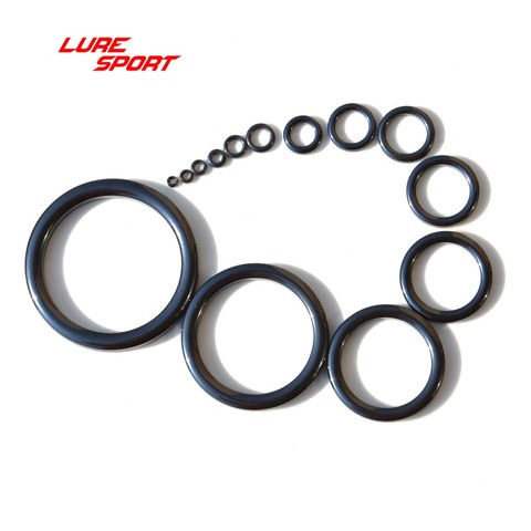 LureSport 50 pcs Alconite Ring Ceramic Black ring rod Guide Ring part Fishing Rod Building component Repair DIY Accessory ► Photo 1/3