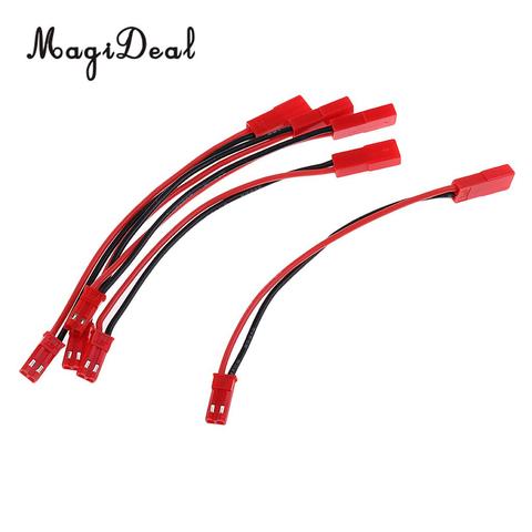 MagiDeal 5Pcs RC Model JST 2-Pin Male to Female Connector Plug Extension Wire Cable Harness for Battery RC Model Parts ► Photo 1/6