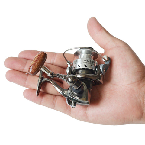 aliexpress small fishing reels Mini 100 Metal Spinning Wheel Aluminum Reel with Metal Spool for Freshwater and All Season Fishing Built with G Letoyo Aluminum Key Chain Fly
