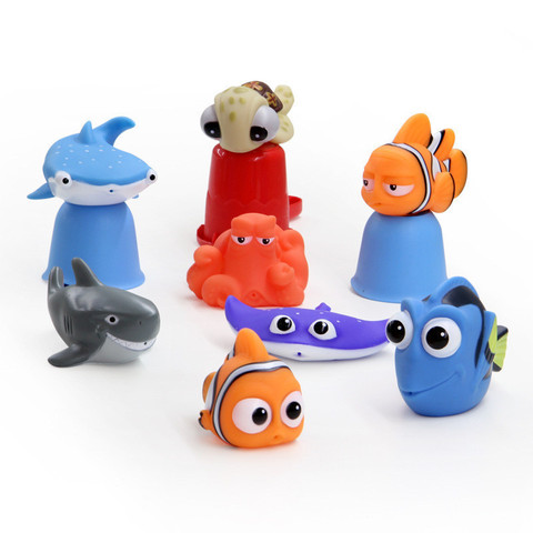 1pcs/set Baby Bath Toys Kids Funny Soft Rubber Float Spray Water Squeeze Toys Tub Rubber Bathroom Play Animals For Children #TC ► Photo 1/6