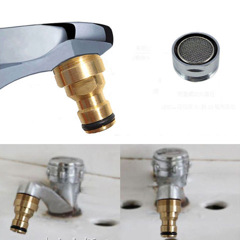 LVOERTUIG 23mm Hose Quick Connector Brass Threaded Garden Water Connector Tube Fitting Tap Adapter Kitchen Faucet Spouts ► Photo 1/6