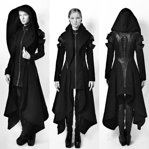 2022 new XXXXXL  XXXXL  Women vintage Steampunk Victorian Gothic Coat Jacket Lace Trim Bandage Medieval coat ► Photo 1/1