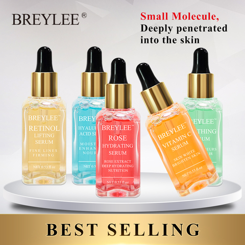 BREYLEE Serum Series Vitamin C Hyaluronic Acid  Rose Repair Face Skin Care Nourish Firm Soothing Whitening Essence 1pcs ► Photo 1/6