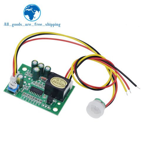 TZT DC 12V PIR IR Pyroelectric Infrared Module Adjustable Relay Output Human Body Sensor For Arduino ► Photo 1/1