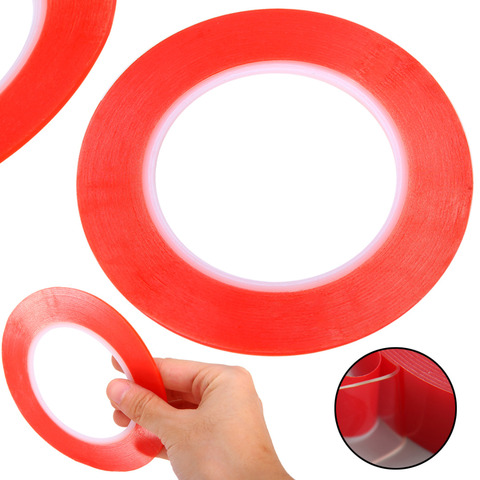 New Transparent Double Side Adhesive Tape 25M Red Film Sticky Adhesive Tape Cell Phone Repair Width 2mm/3mm/5mm/8mm/10mm ► Photo 1/5