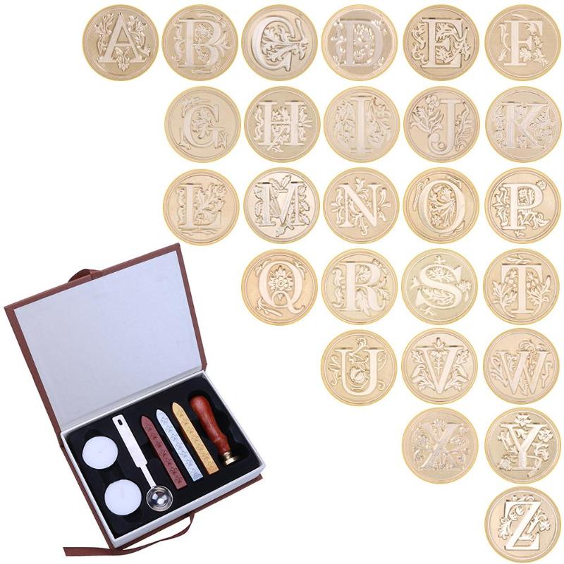 Letter R YPSelected Classic A-Z 26 Alphabet Initial Letters Sealing Wax Seal Stamp