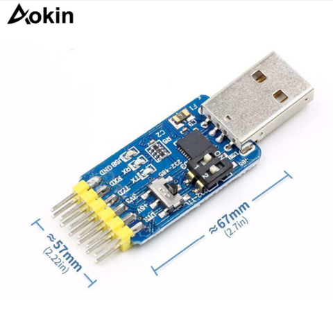 USB to UART Convert USB to TTL RS485 RS232 TTL to RS232 RS485 RS232 to RS485 3.3v 5v Output 6 6 in 1 USB Serial Adapter Module ► Photo 1/6
