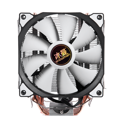 SNOWMAN 4PIN CPU cooler 6 heatpipe Single fan cooling 12cm fan LGA775 1151 115x 1366 support Intel AMD ► Photo 1/6