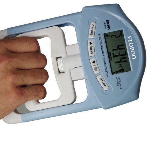 Electronic hand dynamometer digtial hand grip dynamometer Hand Grip Strength Meter Auto Capturing Hand Grip Power 200 Lbs/90kgs ► Photo 1/1