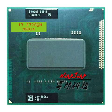 Intel Core i7-2720QM i7 2720QM SR014 2.2 GHz Quad-Core Eight-Thread CPU Processor 6M 45W Socket G2 / rPGA988B ► Photo 1/1
