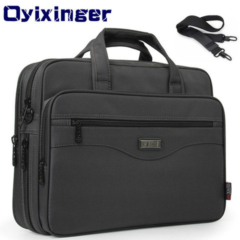 Men's Business Briefcase Laptop Bag Waterproof Oxford Cloth Men Computers Handbags Business Portfolios Man Shoulder Travel Bags ► Photo 1/6
