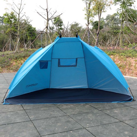 TOMSHOO Summer Beach Tent Outdoor Camping Tent Anti UV Sunshade Shelter for Fishing Picnic Beach Park Sports Fishing Tent ► Photo 1/1