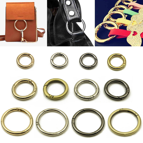 Metal O Ring Openable Keyring Bag Belt Strap Buckle Dog Chain Snap Clasp Clip Metal Bags Accessories Cheap Key Chain Spring Gate ► Photo 1/6