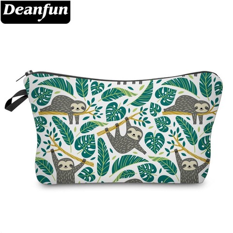 Deanfun Sloth Cosmetic Bag Waterproof Printing Swanky Turtle Leaf Toilet Bag Custom Style for Travel  51476 ► Photo 1/6