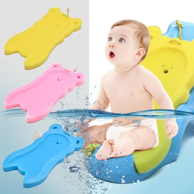 Baby Shower Bath Tub Pad Lnfant Baths Holder Non-slip Sponge