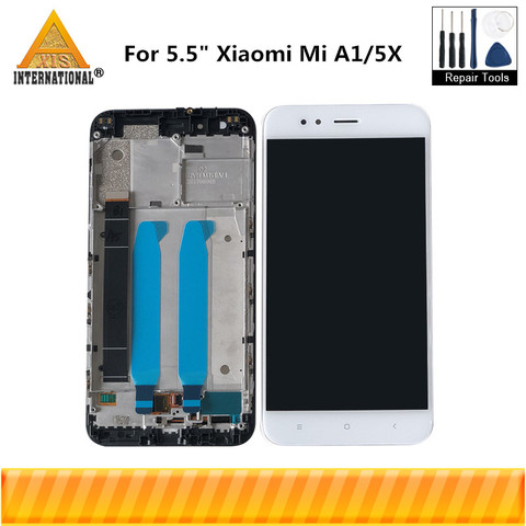 Original Axisinternational For Xiaomi Mi A1 MiA1 LCD Screen Display+Touch Panel Digitizer With Frame For MI5X Mi 5X Display ► Photo 1/6