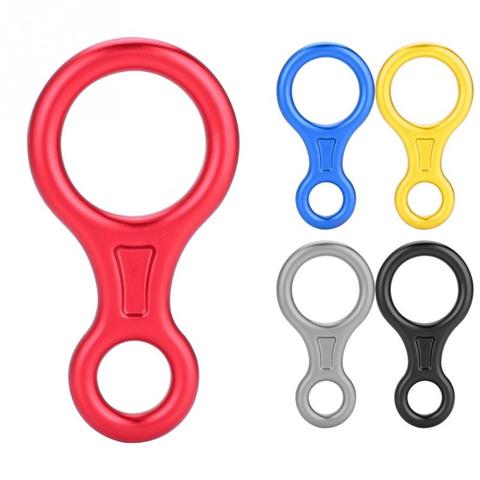 Rock Climbing Descender 35KN Figure 8 Word Rope Descender Rappel Ring Downhill Eight Ring Rappelling Gear Belay Device Equipment ► Photo 1/6