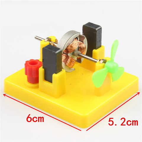 Kids DIY Mini Motor Model w/ Fan Toy Physics Electrical Experiment Educational Toy Learning Aids Student School Supplies ► Photo 1/6