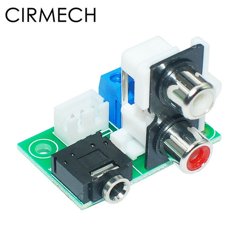 CIRMECH Audio  adapter earphone Jack 3.5 mm Audio Socket PCB Adapter to 2.54 mm RCA to 3pin ► Photo 1/2