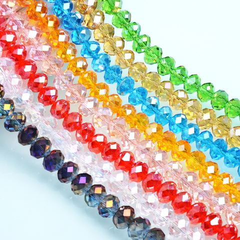 8mm AB Color Faceted Rondelle Beads Wholesale Crystal Beads for Jewelry  Making - Price history & Review, AliExpress Seller - zhubaiwan Official  Store