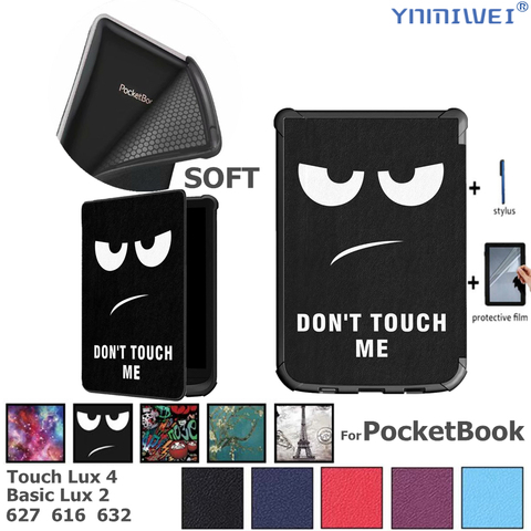 Soft Magnet Case For PocketBook 616 627 632 Smart Cover For PocketBook Touch Lux 4 Funda Basic Lux 2 Touch HD 3 Funda Case ► Photo 1/6